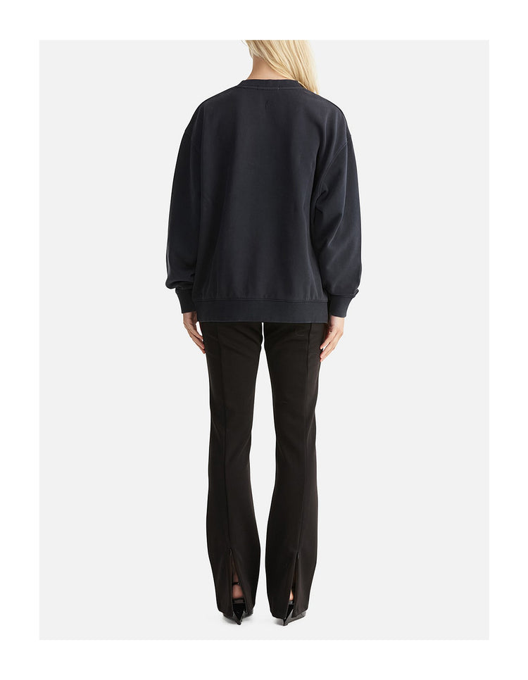ENA PELLY - LILLY OVERSIZED SWEAT TIGERS EYE - Vintage Black