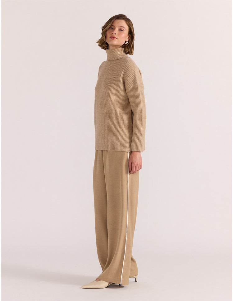 STAPLE THE LABEL - BROMLEY RELAXED PANTS - Camel