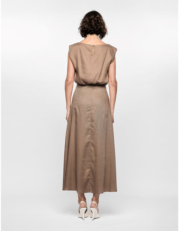 STAPLE THE LABEL - WILLA BUBBLE TOP - Truffle