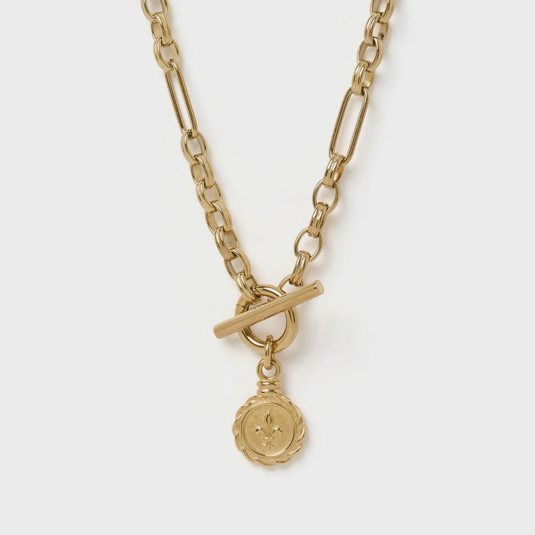 ARMS OF EVE - DELILAH SPINNER NECKLACE - Rose Quartz