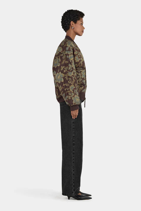 HANSEN & GRETEL JAI REVERSABLE QUILTED BOMBER Gilded Garden