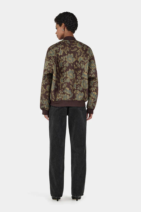 HANSEN & GRETEL JAI REVERSABLE QUILTED BOMBER Gilded Garden