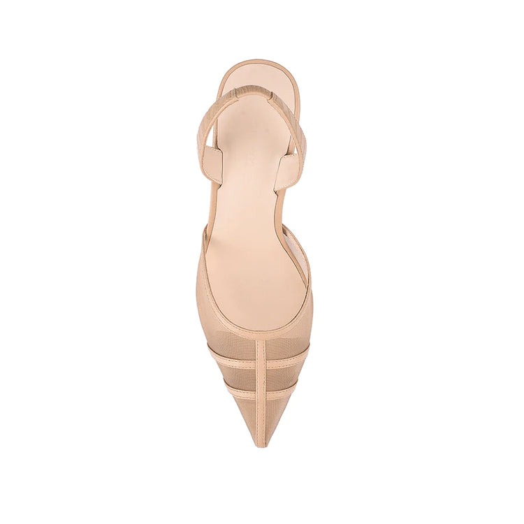 LANA WILKINSON - JADE HEELS - Beige Lizard