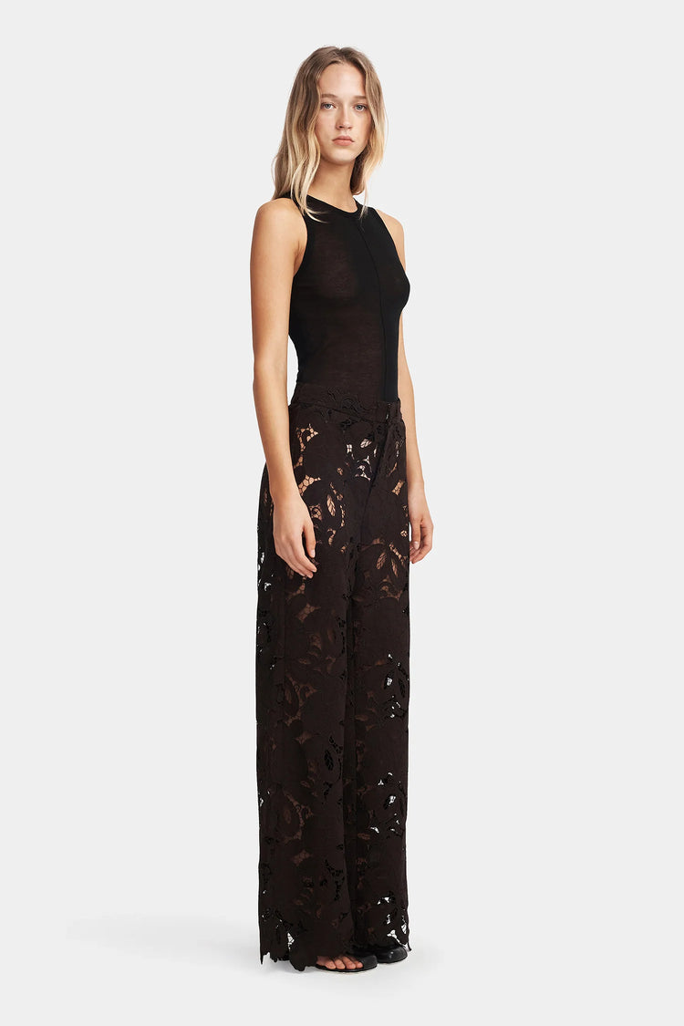 HANSEN & GRETEL - LOTUS LACE PANT CEDARWOOD - Black