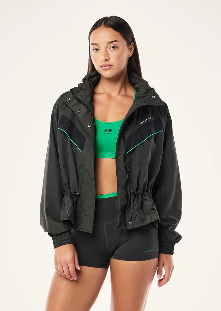 P.E NATION - SHELTER JACKET - Caviar