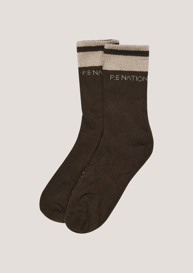 P.E NATION - HOMAGE SOCK - Caviar/Cloud