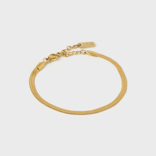 ARMS OF EVE Sylvia Gold Snake Chain Bracelet