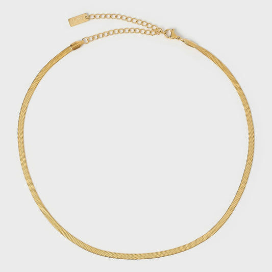 ARMS OF EVE Sylvia Gold Snake Chain Necklace