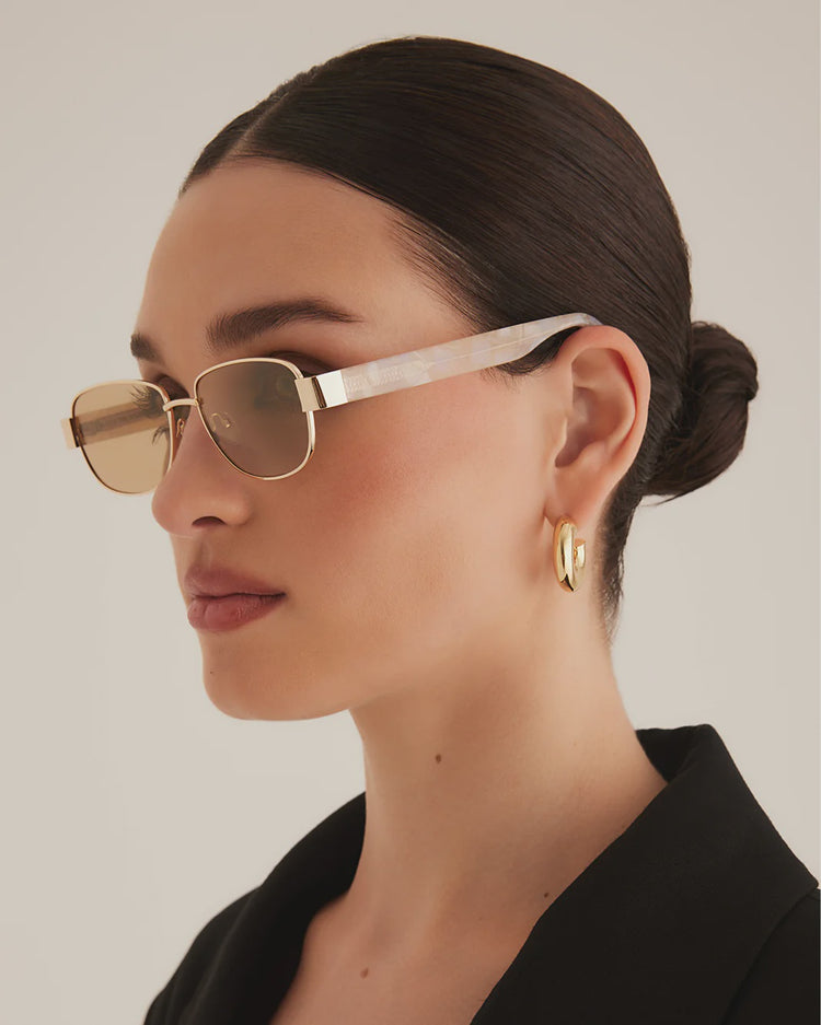 BANBE - THE ADDISON - Gold-Havana Tort-Green