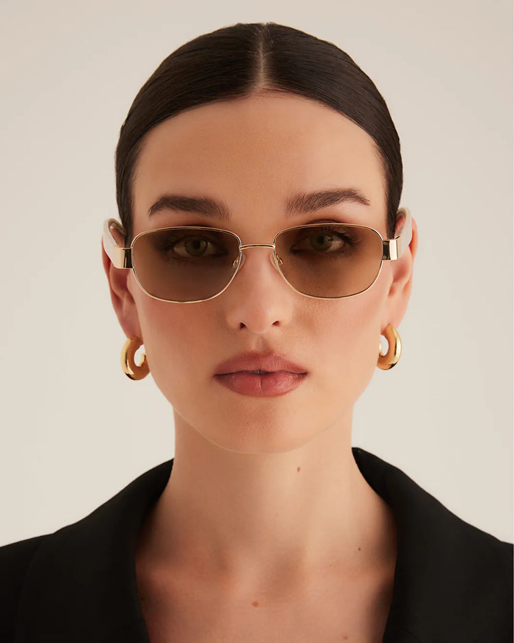 BANBE - THE ADDISON - Gold-Havana Tort-Green