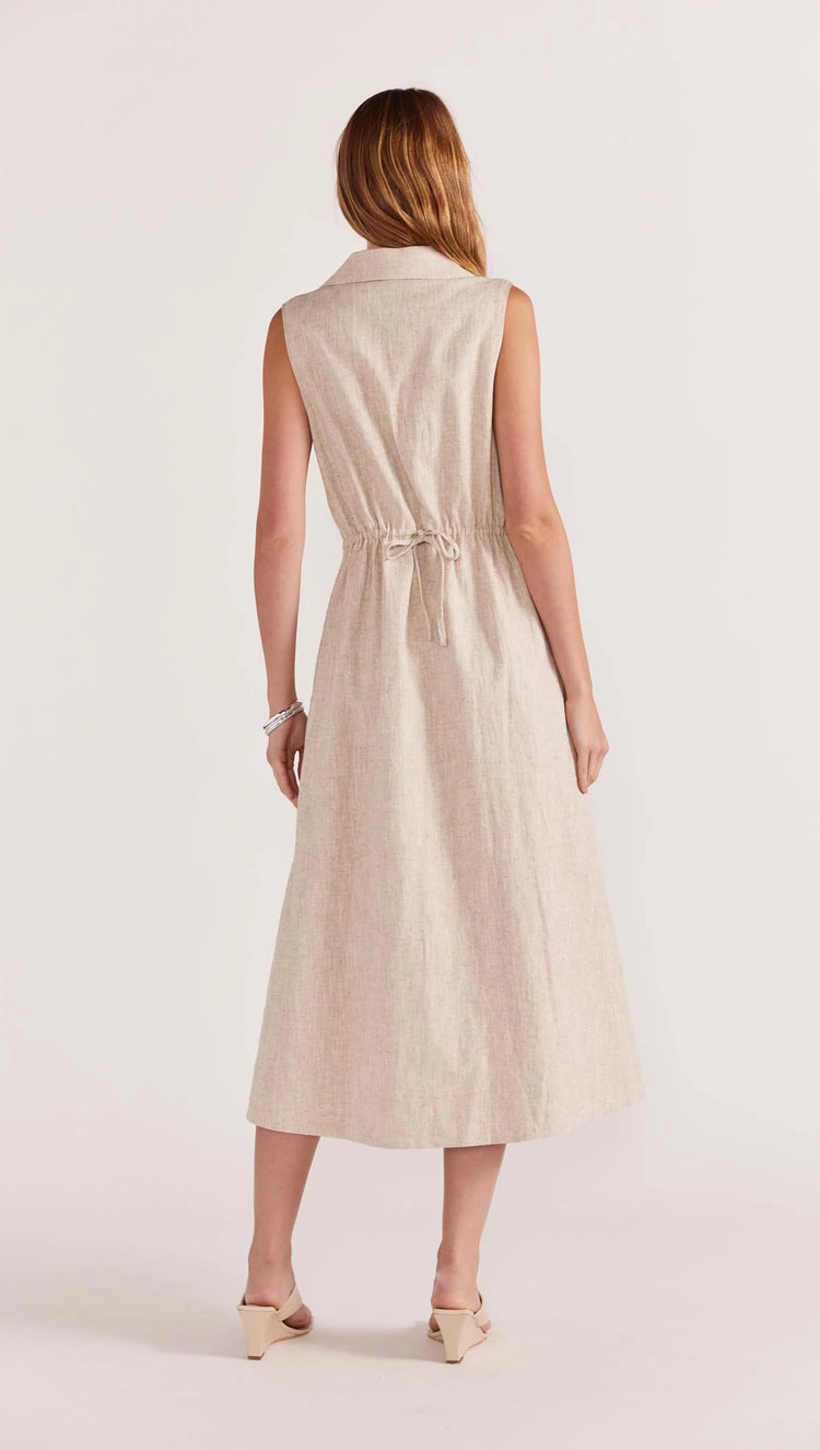 STAPLE THE LABEL - AVERY MIDI DRESS - Natural Marle