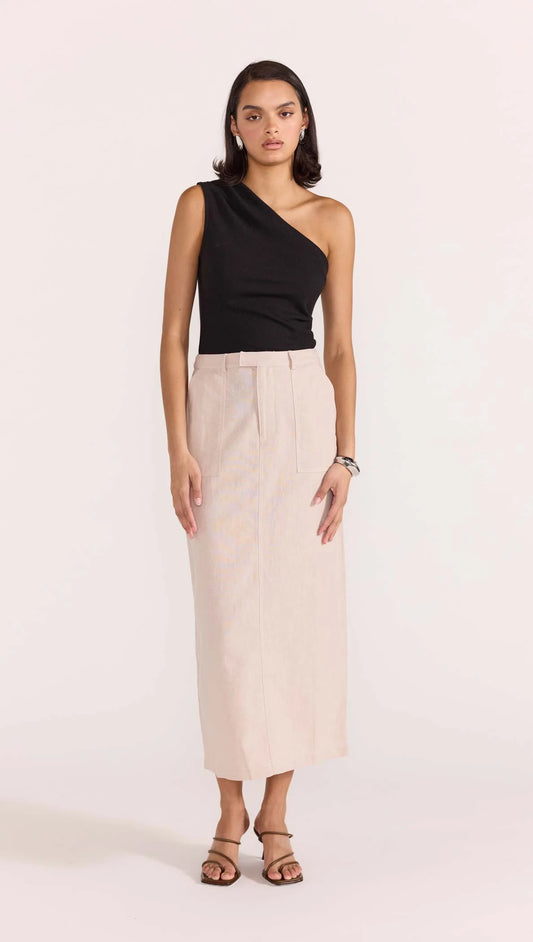 STAPLE THE LABEL - ENNA MAXI SKIRT - Stone