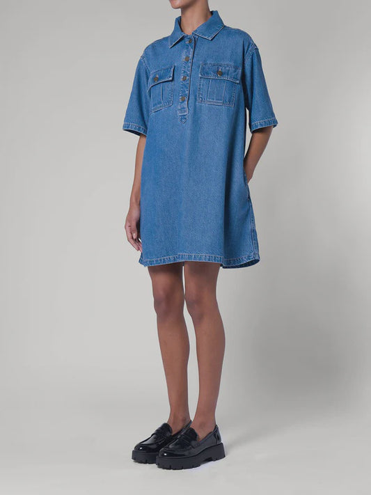 NOBODY DENIM - MARGOT DRESS GLORY - Wash Denim