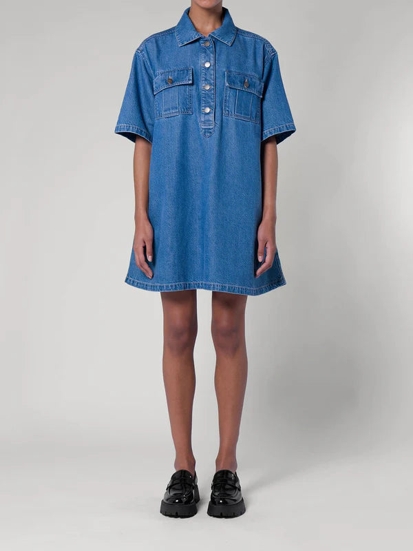 NOBODY DENIM - MARGOT DRESS GLORY - Wash Denim