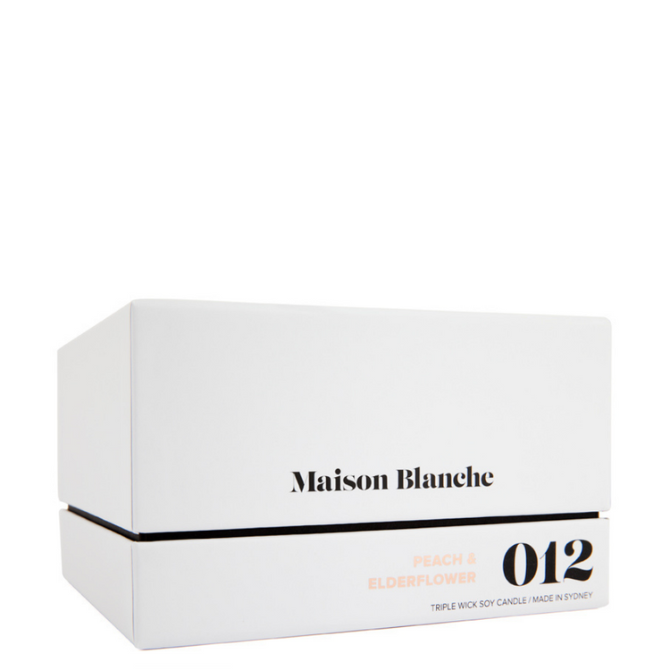 MAISON BLANCHE Peach & Elderflower DELUXE CANDLE