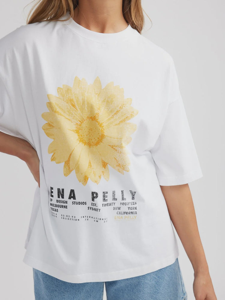 ENA PELLY - FLORA TEE - White