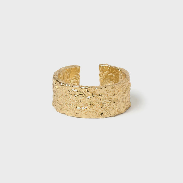 ARMS OF EVE Eros Gold Textured Ring - Large