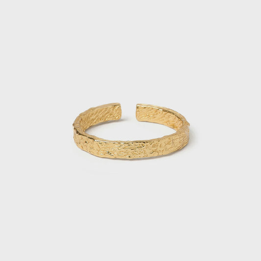 ARMS OF EVE Eros Gold Textured Ring - Small