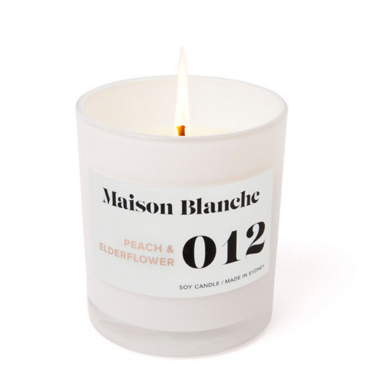 MAISON BLANCHE Peach & Elderflower LARGE CANDLE