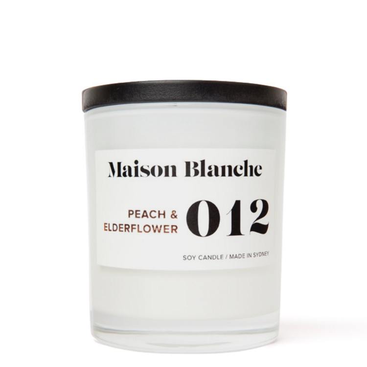 MAISON BLANCHE Peach & Elderflower LARGE CANDLE