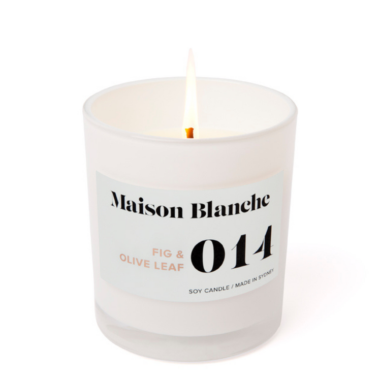 MAISON BLANCHE Fig & Olive Leaf LARGE CANDLE