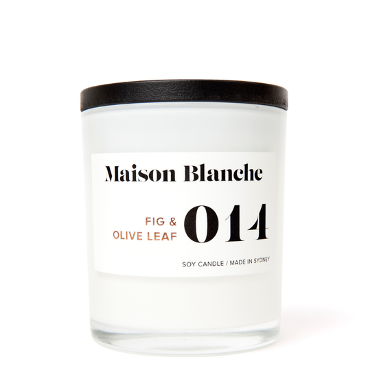 MAISON BLANCHE Fig & Olive Leaf LARGE CANDLE