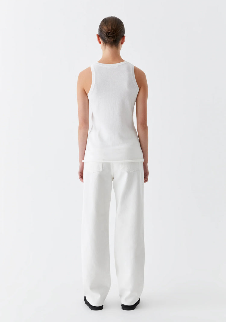 MORRISON - ASTON KNIT TANK - White