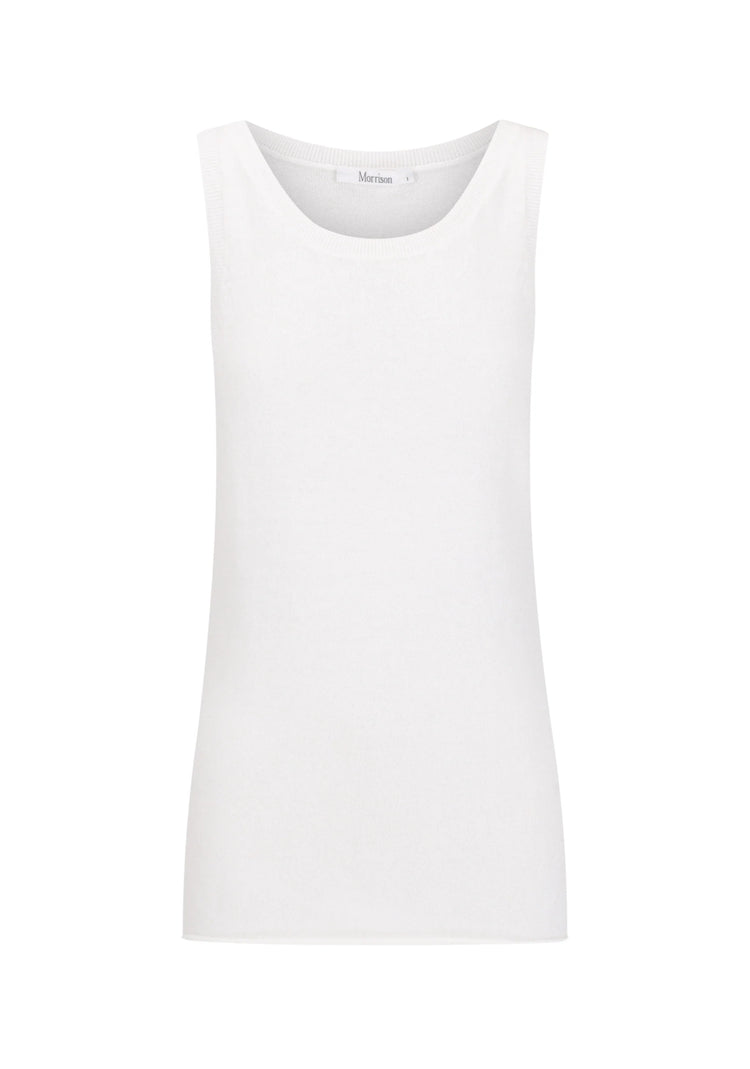 MORRISON - ASTON KNIT TANK - White