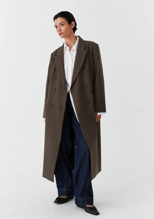 MORRISON - EMMET DUSTER COAT - Houndstooth