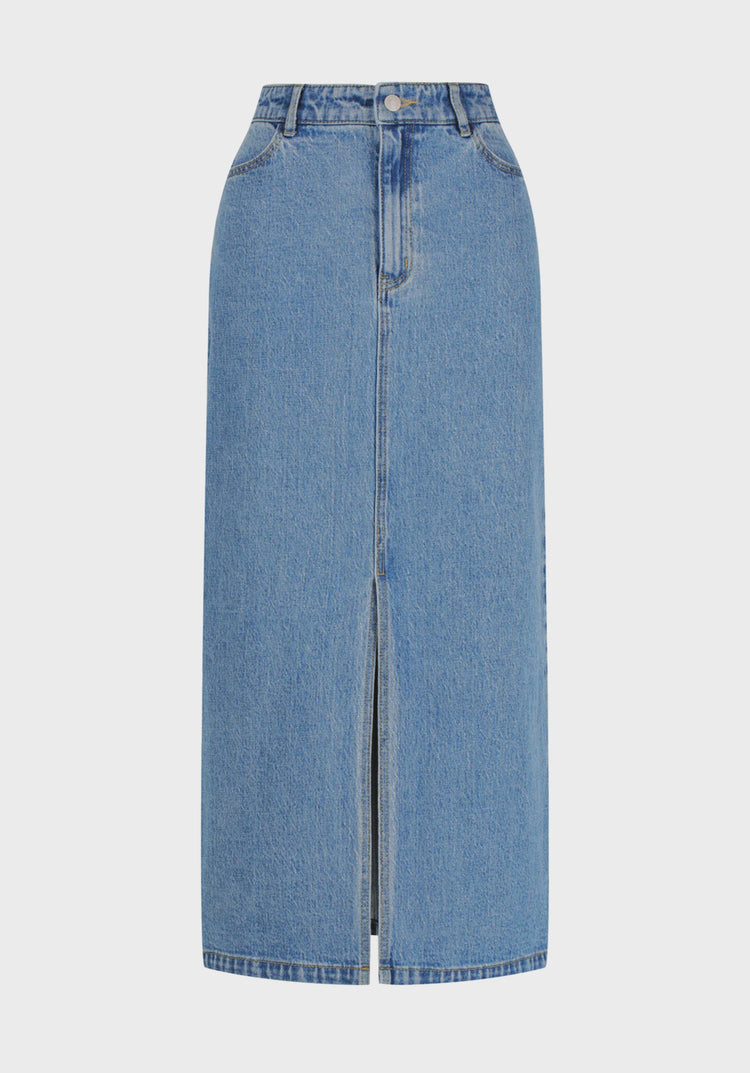 MORRISON - FYNN DENIM SKIRT - Blue