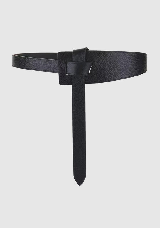 MORRISON Katya Leather Belt BLACK