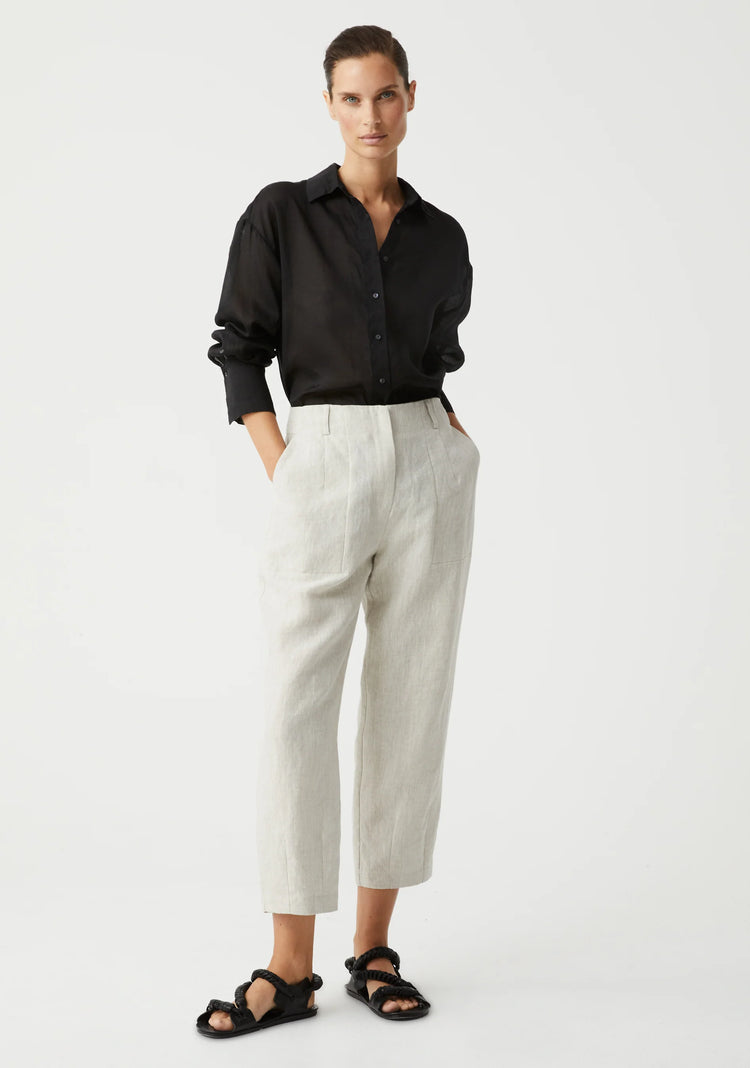 Morrison - HENLEY LINEN PANT - Faux