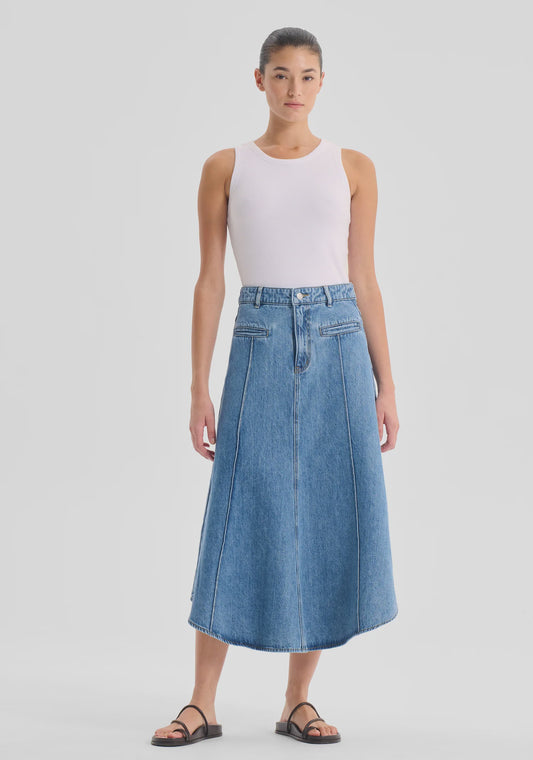 MORRISON - JACQUE DENIM SKIRT - Light Blue