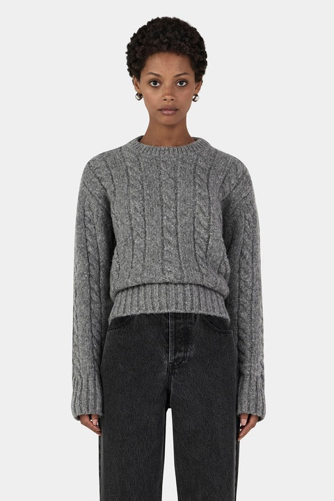 HANSEN & GRETEL - STEVIE KNIT JUMPER - Grey-Marle