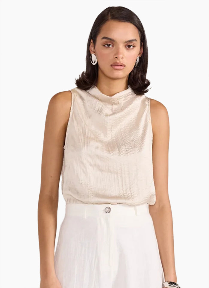 STAPLE THE LABEL THALIA TOP Beige