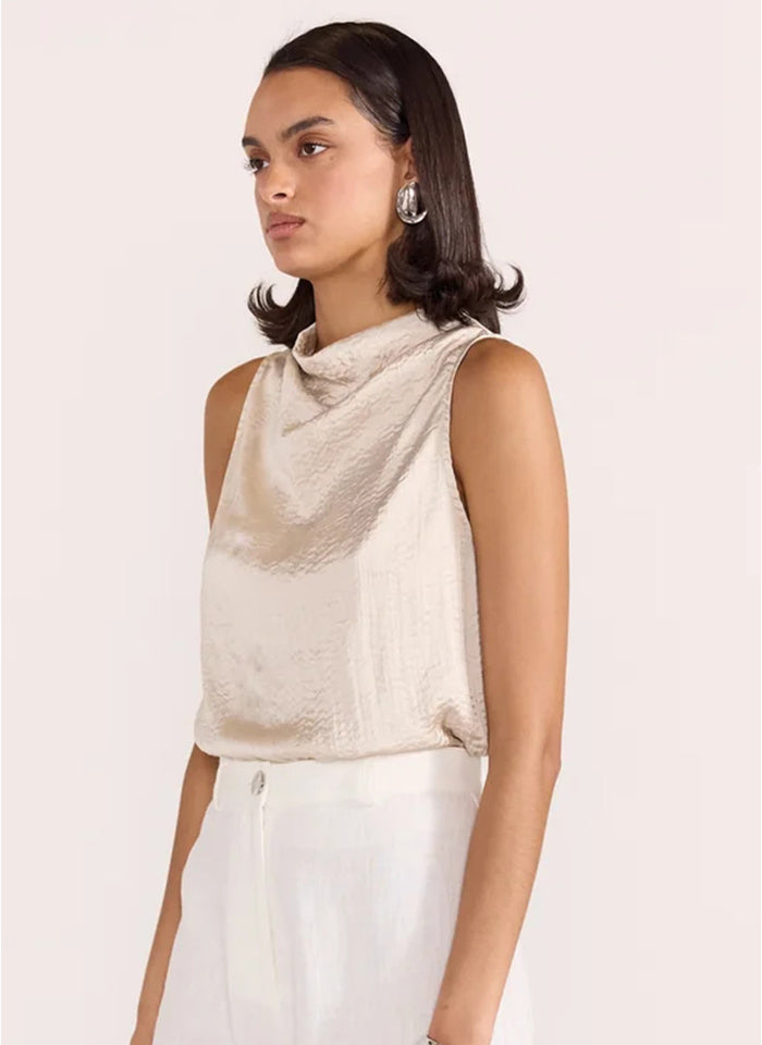 STAPLE THE LABEL THALIA TOP Beige