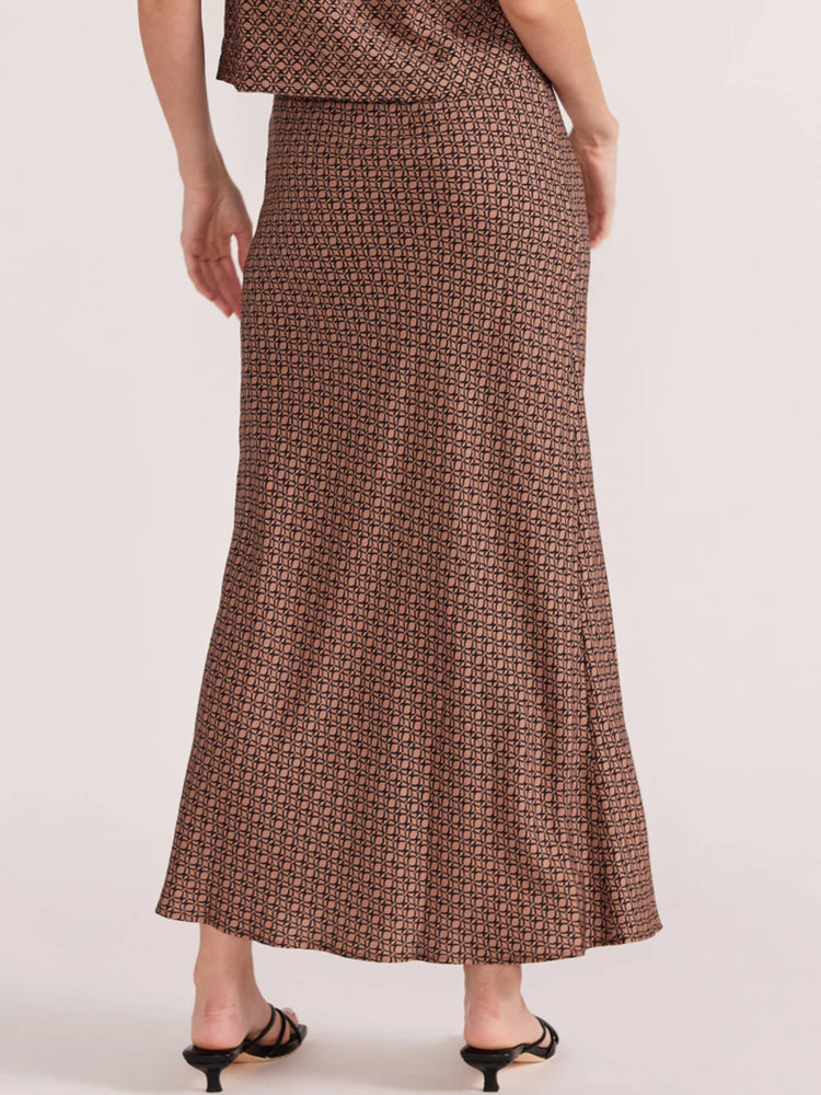 STAPLE THE LABEL - MEMOIR BIAS MIDI SKIRT - Geometic