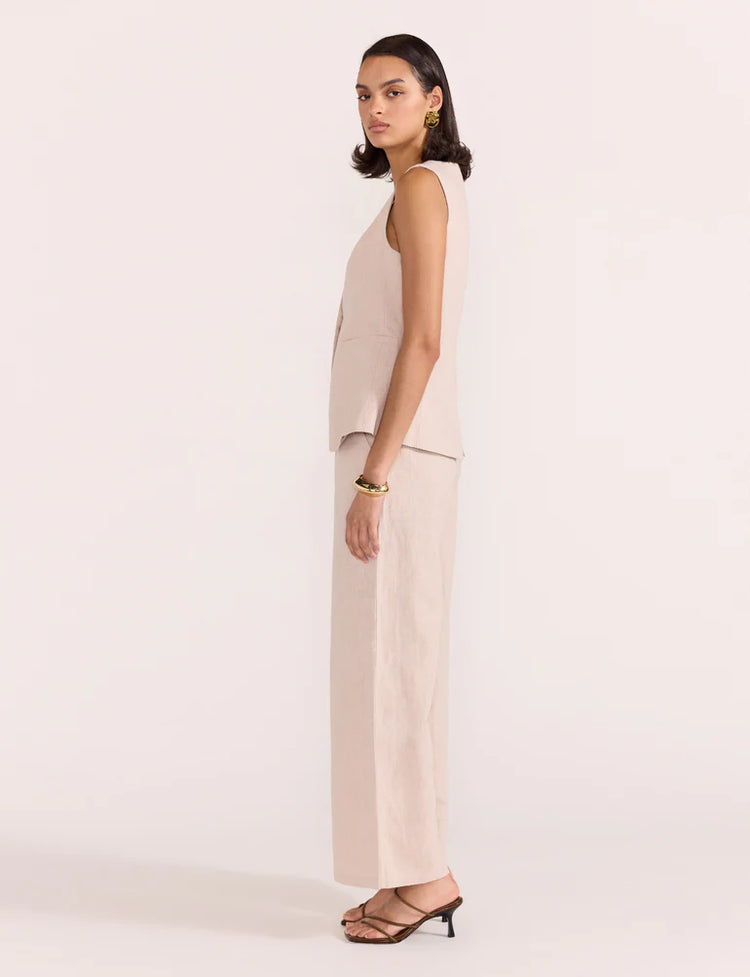 STAPLE THE LABEL ENNA HIGH WAIST PANTS  Stone