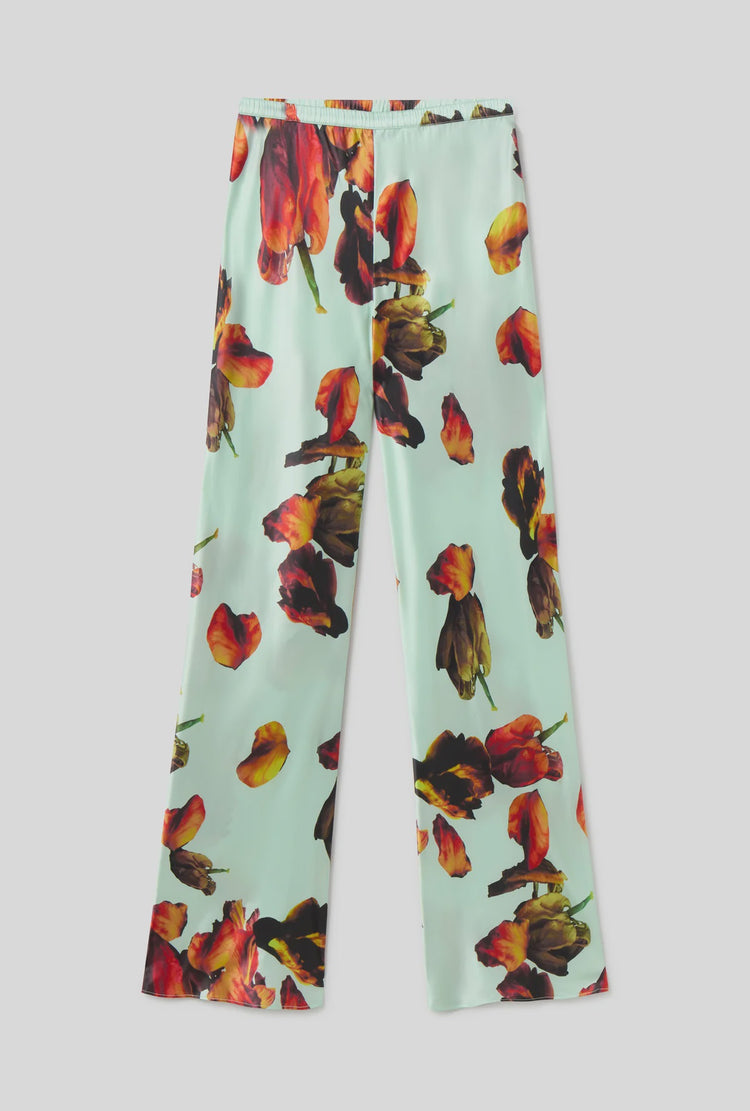 SILK LAUNDRY - BIAS CUT PANTS - Tulipa Dew