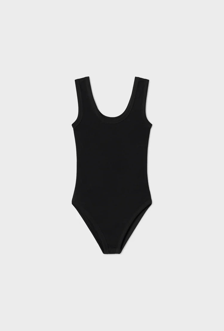 SILK LAUNDRY - BODYSUIT TANK - Black