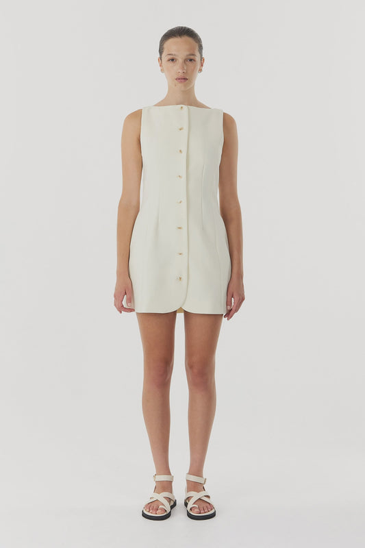 THIRD FORM - SKYLINE TAILORED MINI DRESS - White