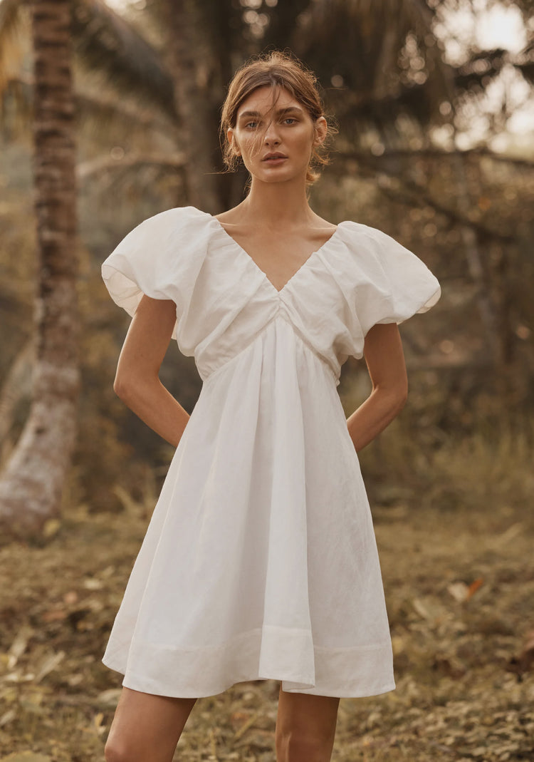 MORRISON - GEORGIA DRESS - White